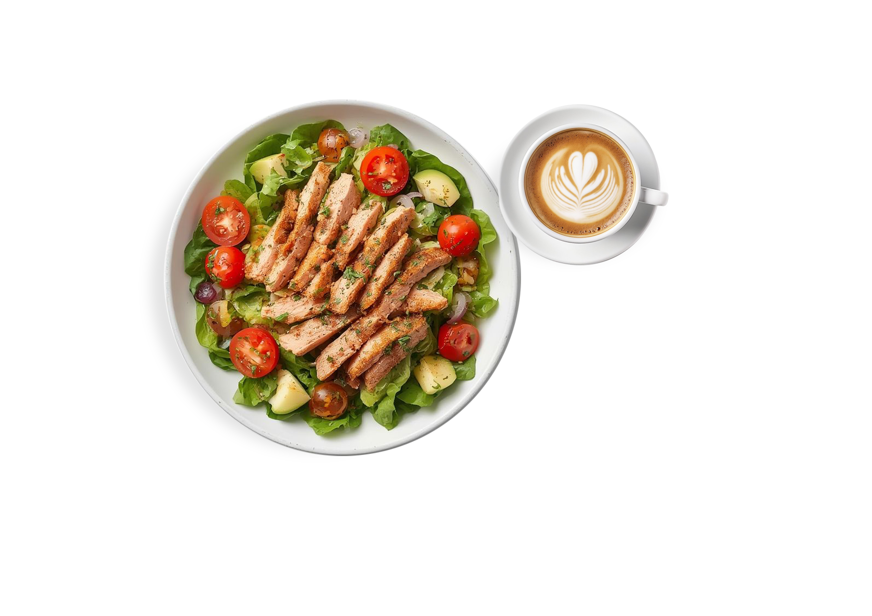 Fresh healthy salad bowl