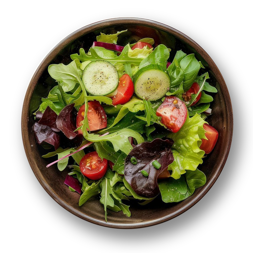 Fresh healthy bowl with vegetables, avocado and wholesome ingredients